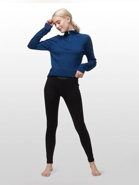 Icebreaker Merino Bodyfit Basics 200 Oasis Leggings Baselayer Black